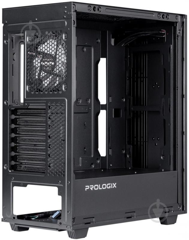 Корпус PrologiX E122 Tempered Glass&Mesh без БЖ Black - фото 5