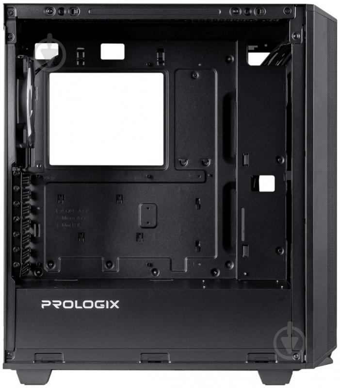 Корпус PrologiX E122 Tempered Glass&Mesh без БЖ Black - фото 7