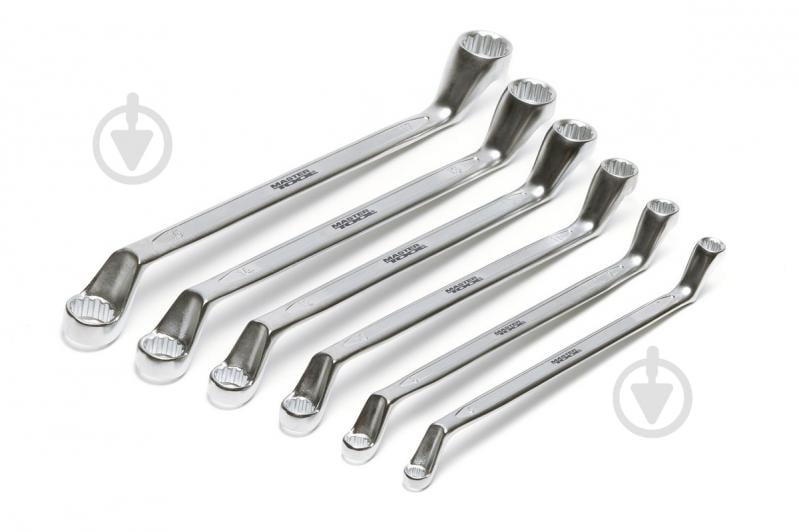 Набір ключів ріжкових MasterTool 6 шт. 72-3206 - фото 2