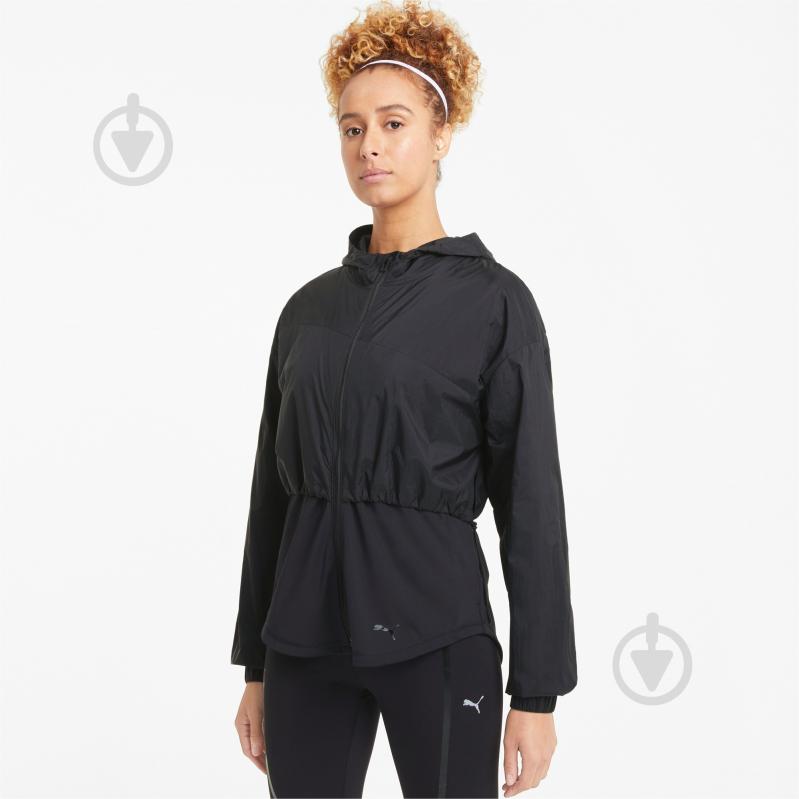 Ветровка женская демисезонная Puma TRAIN ULTRA HOODED JACKET 52027101 р.M черная - фото 1