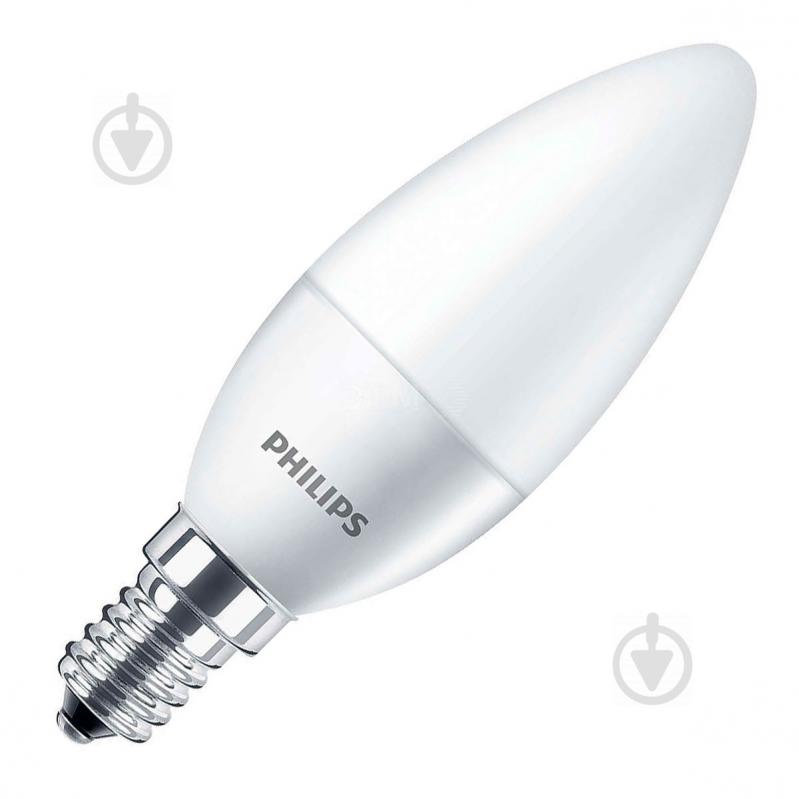 Лампа светодиодная Philips Candle 4 Вт B35 матовая E27 220 В 4000 К - фото 2