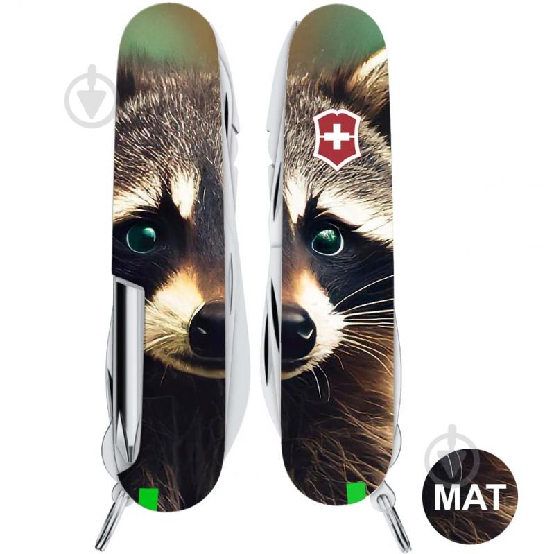 Ніж швейцарський Victorinox DELUXE TINKER ANIMAL Енот 1.4723.3.F1120pw 99255 - фото 3