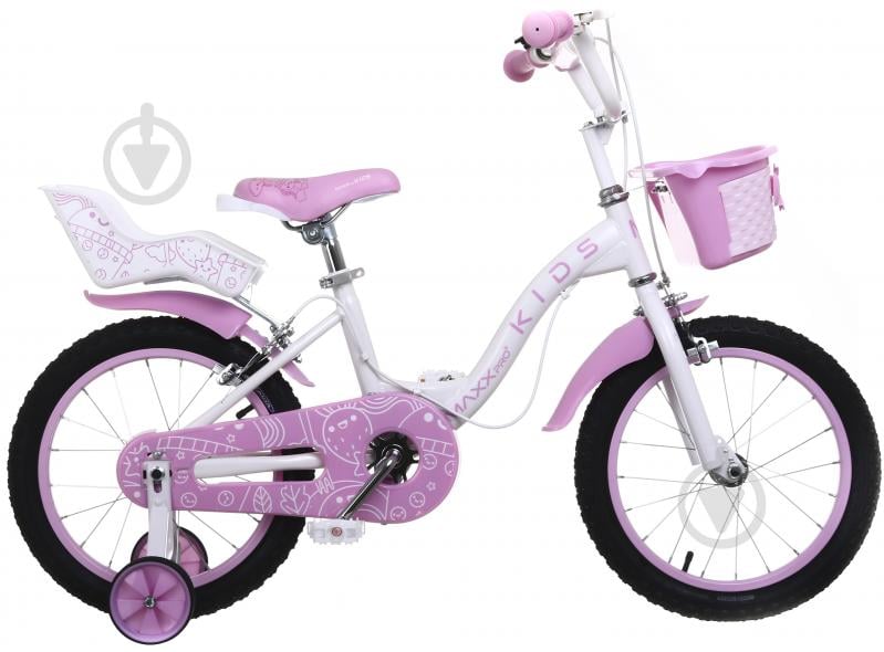 Велосипед дитячий MaxxPro kids 16” 85% SKD рожевий RSD-CB-08 - фото 2