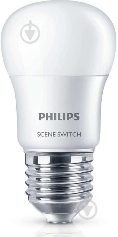 Лампа світлодіодна Philips Scene Switch 6,5 Вт P45 матова E27 220 В 3000 К - фото 2