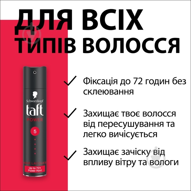 Лак для волос TAFT Power Кофеин мегафиксация 5 Power Кофеин 250 мл - фото 4