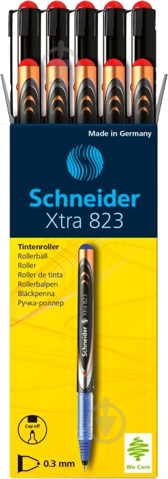 Ручка Schneider ролер Liquid roller XTRA 823 03 красный S8232 - фото 9