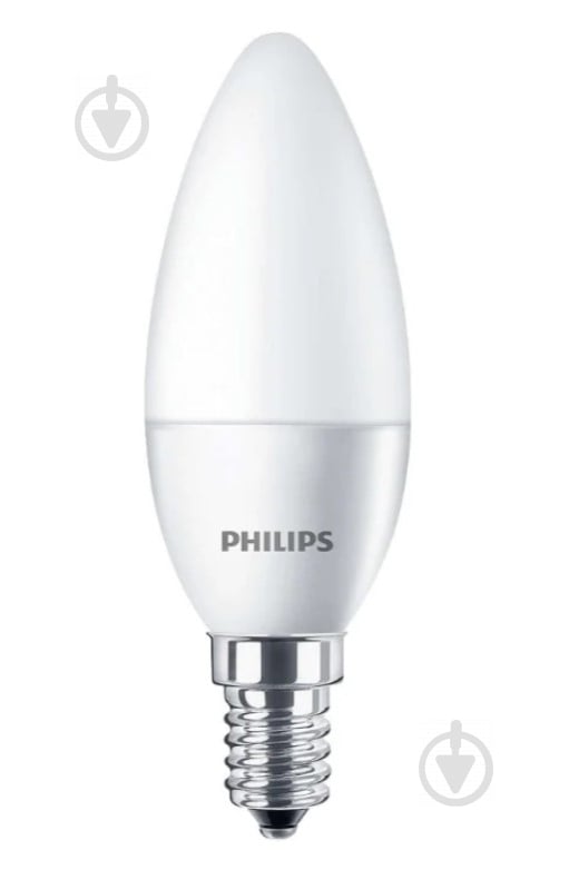 Лампа світлодіодна Philips ESS Candle 6 Вт B35 матова E14 220 В 2700 К - фото 1