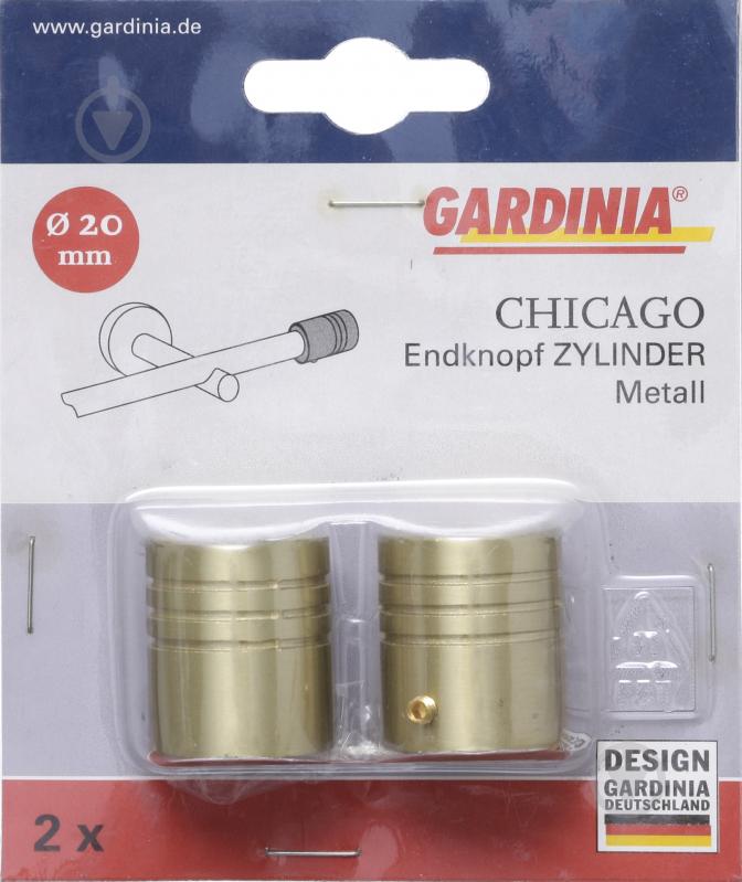 Наконечник Gardinia Chicago Zylinder d20 мм золото поліроване 2 шт. - фото 3