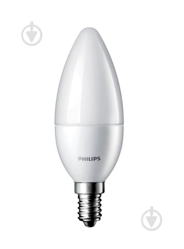 Лампа світлодіодна Philips ESS Candle 7 Вт B38 матова E14 220 В 2700 К 929002972507 - фото 1