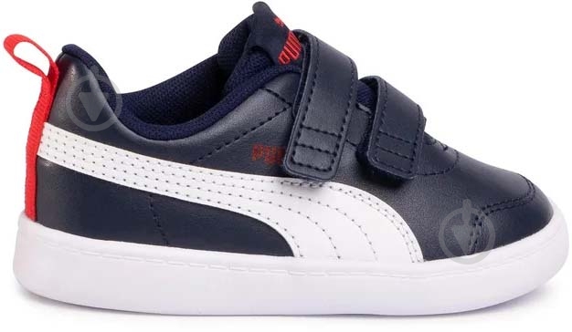 Кроссовки демисезонные Puma COURTFLEX V2 V INF PEACOAT-HIGH RISK 37154401 р.27 синие - фото 1