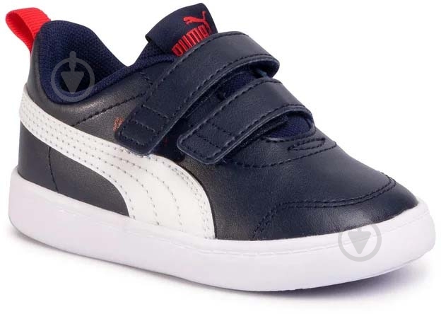 Кроссовки демисезонные Puma COURTFLEX V2 V INF PEACOAT-HIGH RISK 37154401 р.27 синие - фото 2