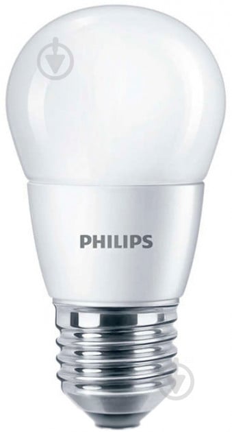 Лампа світлодіодна Philips 6,5 Вт P45 матова E27 220 В 4000 К - фото 1