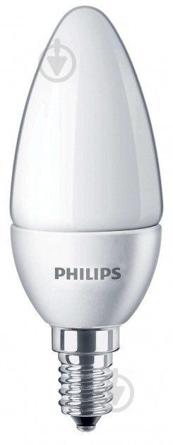 Лампа світлодіодна Philips ESS Candle 6,5 Вт B35 матова E14 220 В 4000 К - фото 1