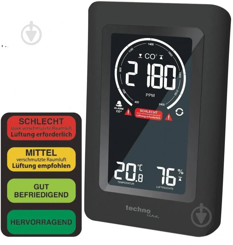 Метеостанция Technoline WL1030 Black - фото 2
