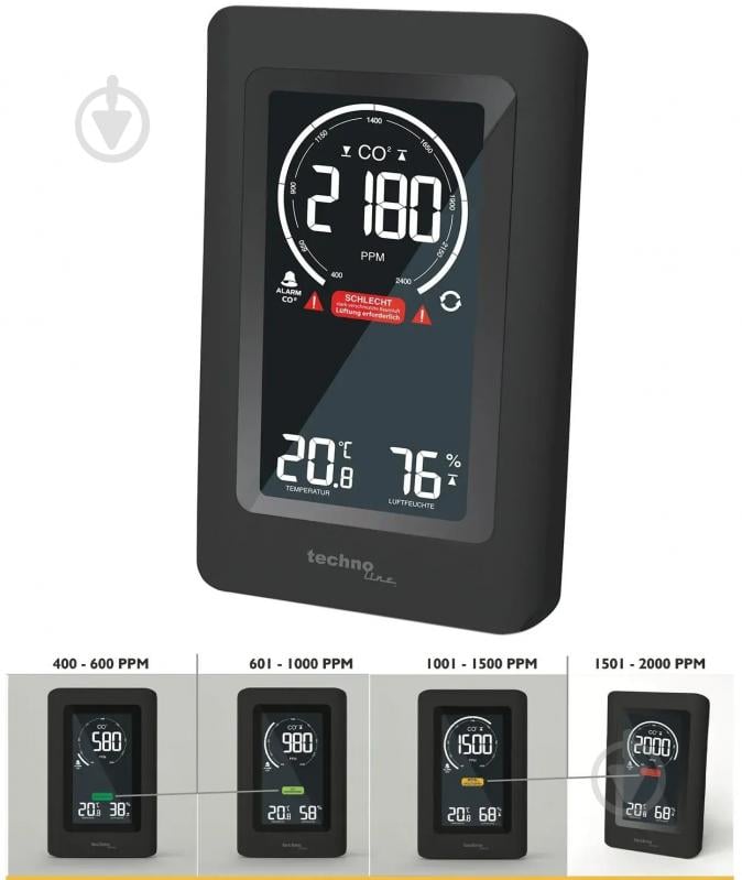 Метеостанция Technoline WL1030 Black - фото 4