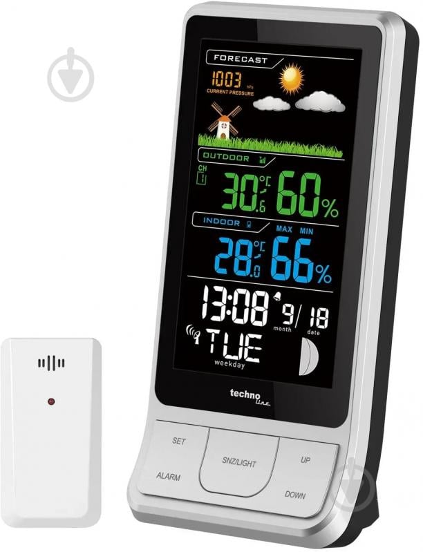 Метеостанция Technoline WS6441 Black/Silver - фото 2