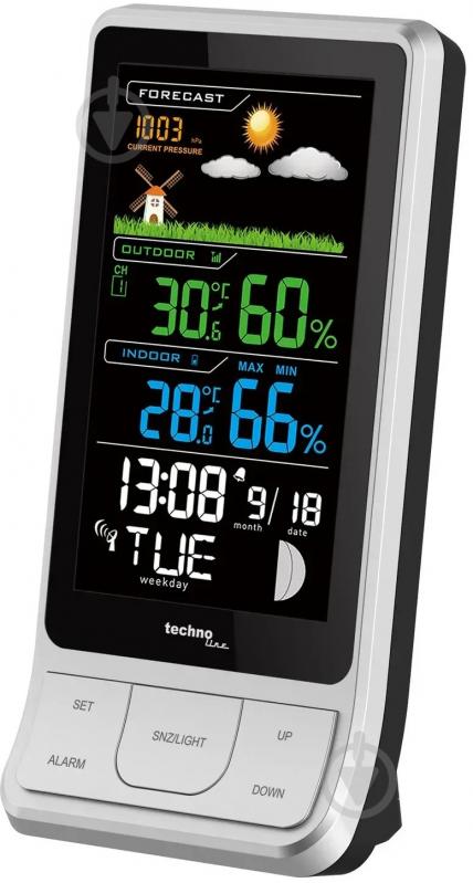 Метеостанция Technoline WS6441 Black/Silver - фото 1