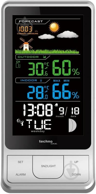 Метеостанция Technoline WS6441 Black/Silver - фото 5