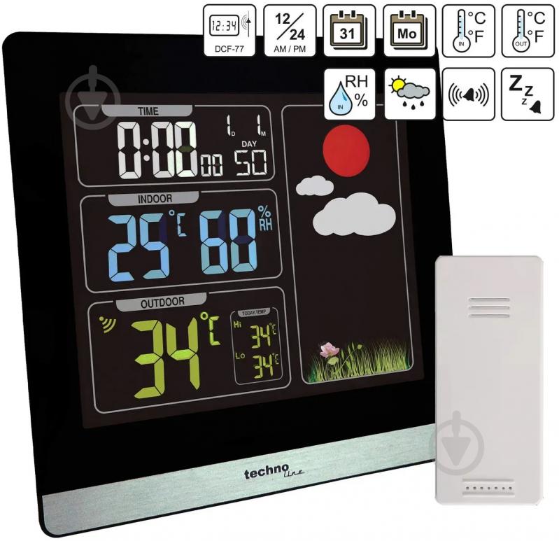 Метеостанция Technoline WS6448 Black - фото 6