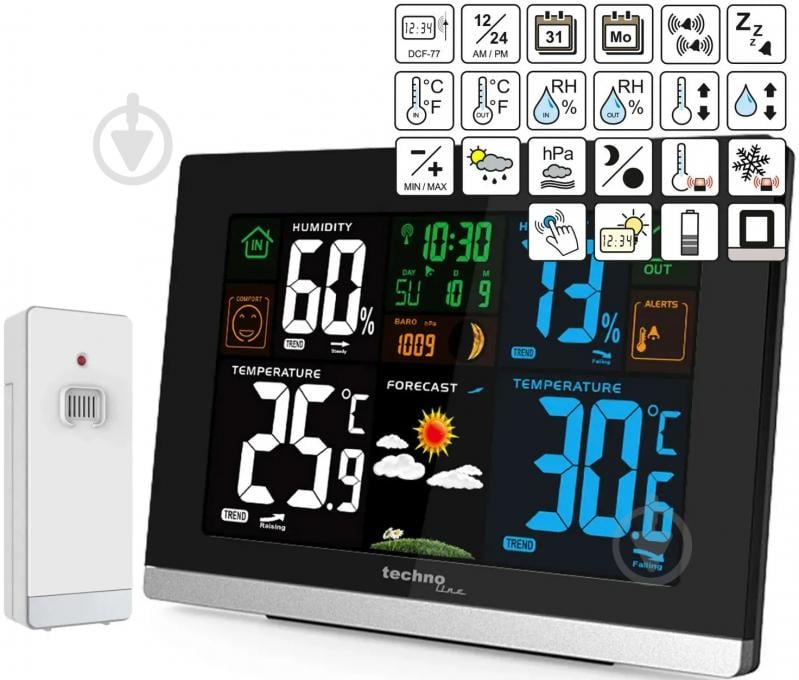 Метеостанция Technoline WS6462 Black - фото 3