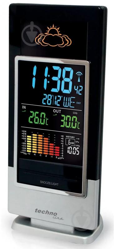 Метеостанция Technoline WS6502 Black/Silver - фото 5
