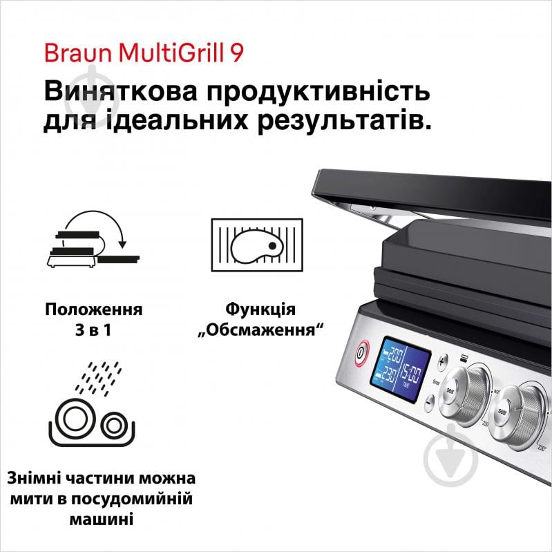 Гриль электрический Braun CG9040 MultiGrill 9 - фото 2