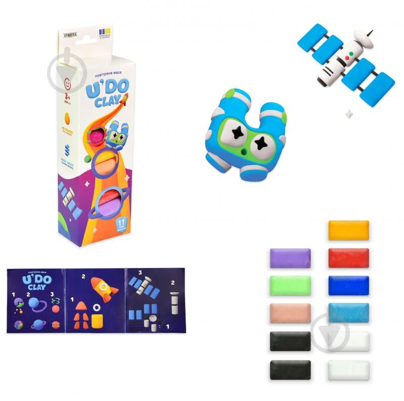 Маса для ліплення Strateg U'DO Clay 11 шт. 30842 - фото 1 Маса для ліплення Strateg U'DO Clay 11 шт. 30842 - фото 1
