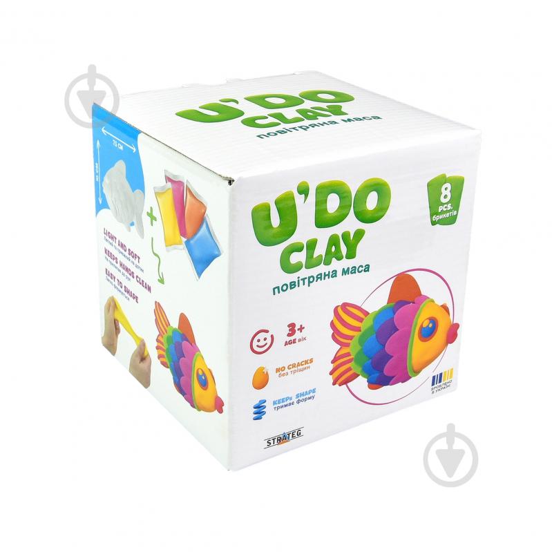 Набір для ліплення Strateg Рибка U'DO Clay 30748 - фото 1 Набір для ліплення Strateg Рибка U'DO Clay 30748 - фото 1