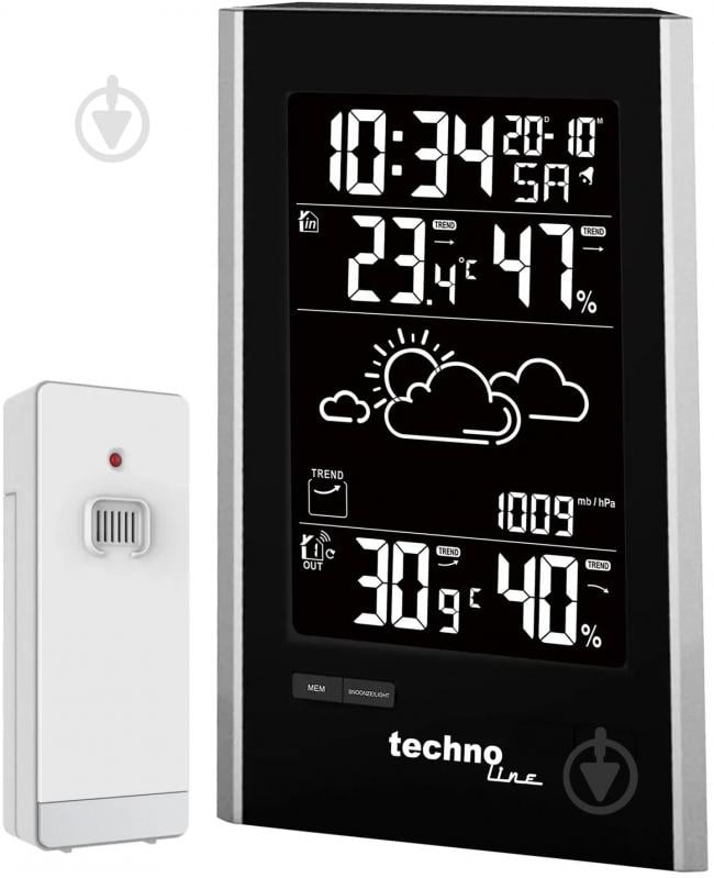 Метеостанция Technoline WS9060 Black/Silver - фото 1