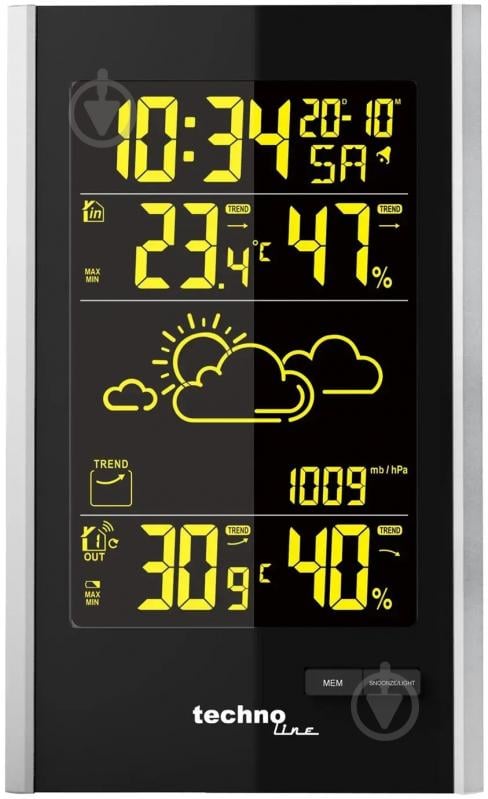 Метеостанция Technoline WS9060 Black/Silver - фото 3