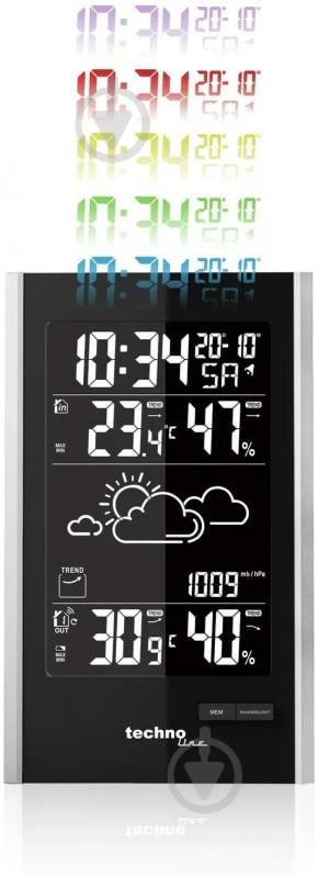 Метеостанция Technoline WS9060 Black/Silver - фото 2