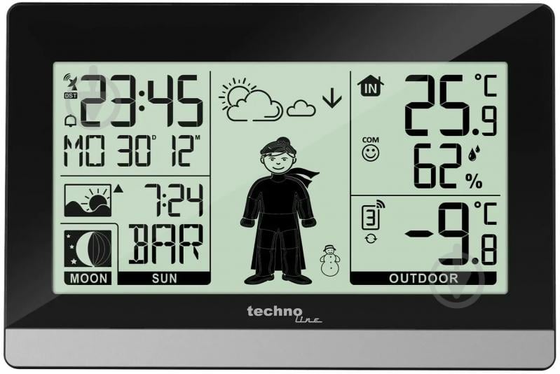 Метеостанция Technoline WS9612 Black - фото 1