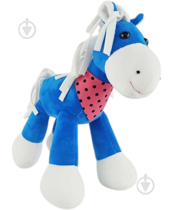 Мягкая игрушка Гулівер Країна Лошадка Сапфир синий 25 см - фото 1 Мягкая игрушка Гулівер Країна Лошадка Сапфир синий 25 см - фото 1