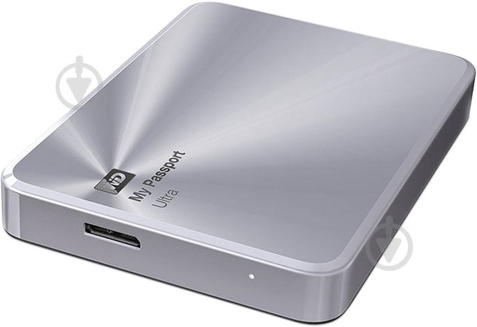 Зовнішній жорсткий диск Western Digital My Passport Ultra Metal Edition 1 ТБ 2,5" USB 3.0 (WDBTYH0010BSL-EESN) silver - фото 2