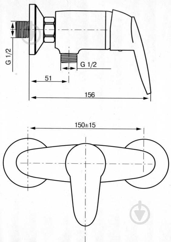 Змішувач для душу Koller Pool Integro NT0450 - фото 4