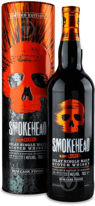 Віскі Smokehead Rum Cask Rebel 0,7 л - фото 1 Віскі Smokehead Rum Cask Rebel 0,7 л - фото 1