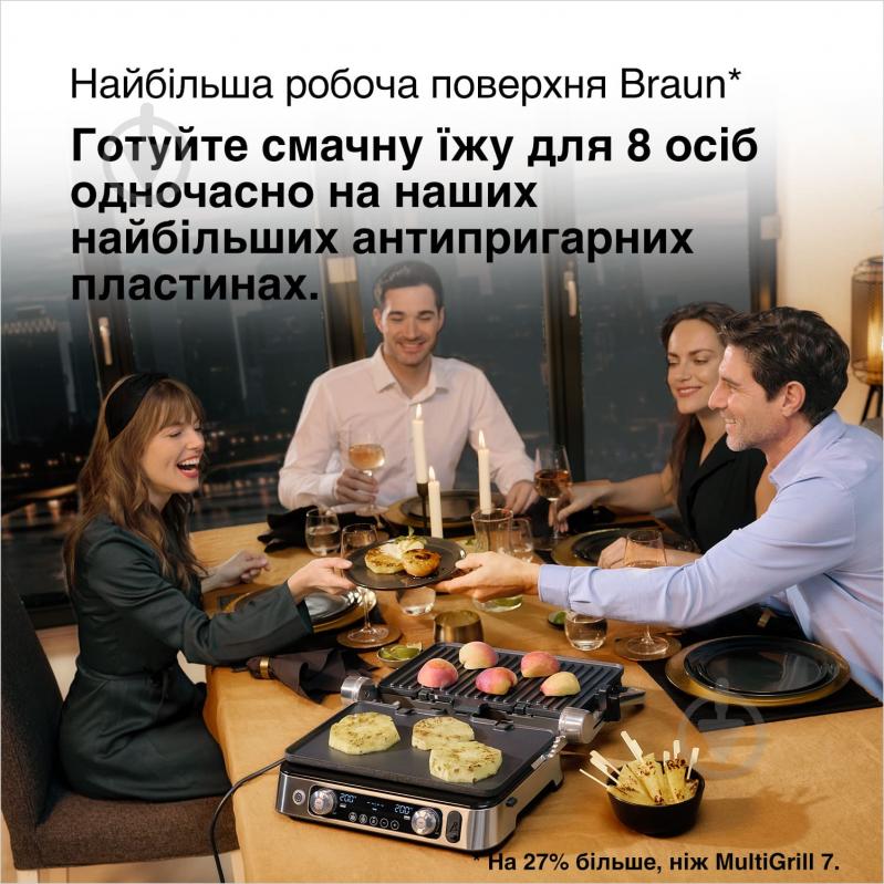 Гриль електричний Braun CG9167 MultiGrill 9 Pro - фото 4