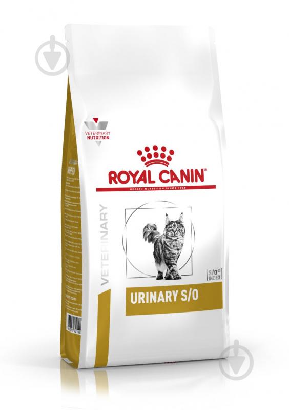 Корм сухой для взрослых котов с мочекаменной болезнью Royal Canin V.D. Urinary S/O Cat мясо птицы 9 кг - фото 1