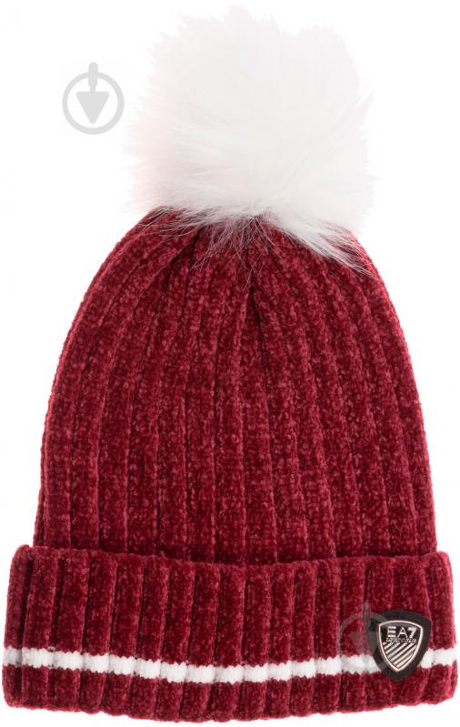 Шапка EA7 Knitted Beanie Hat 285630-0A133-08275 р.S червоний - фото 1