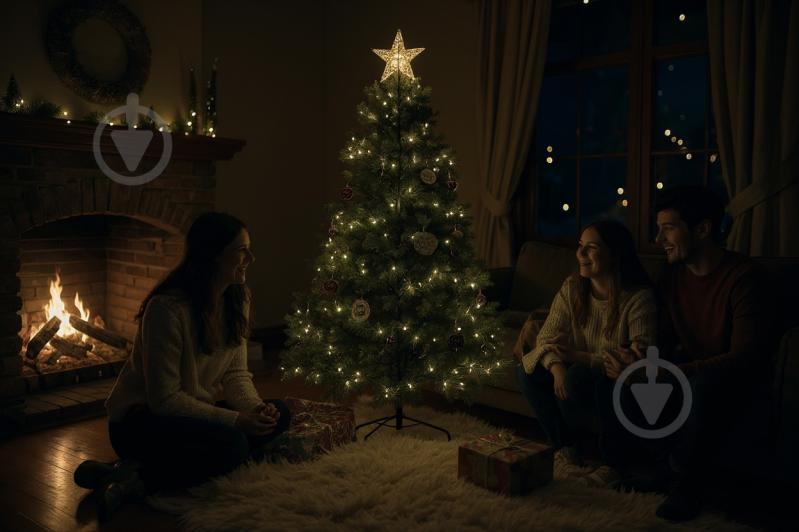 Искусственная елка Буковинская РЕ 100% 2,1 м 4761 темно-зеленый - фото 3 Искусственная елка Буковинская РЕ 100% 2,1 м 4761 темно-зеленый - фото 3