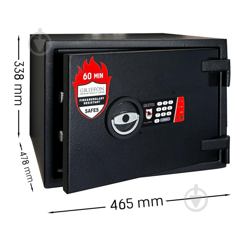 Сейф огнестойкий Griffon FRS.32.E Black - фото 2