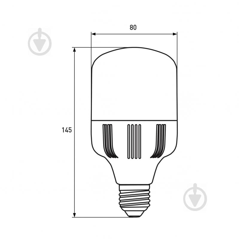 Лампа світлодіодна Euroelectric Plastic 20 Вт T120 матова E27 220 В 4000 К - фото 3