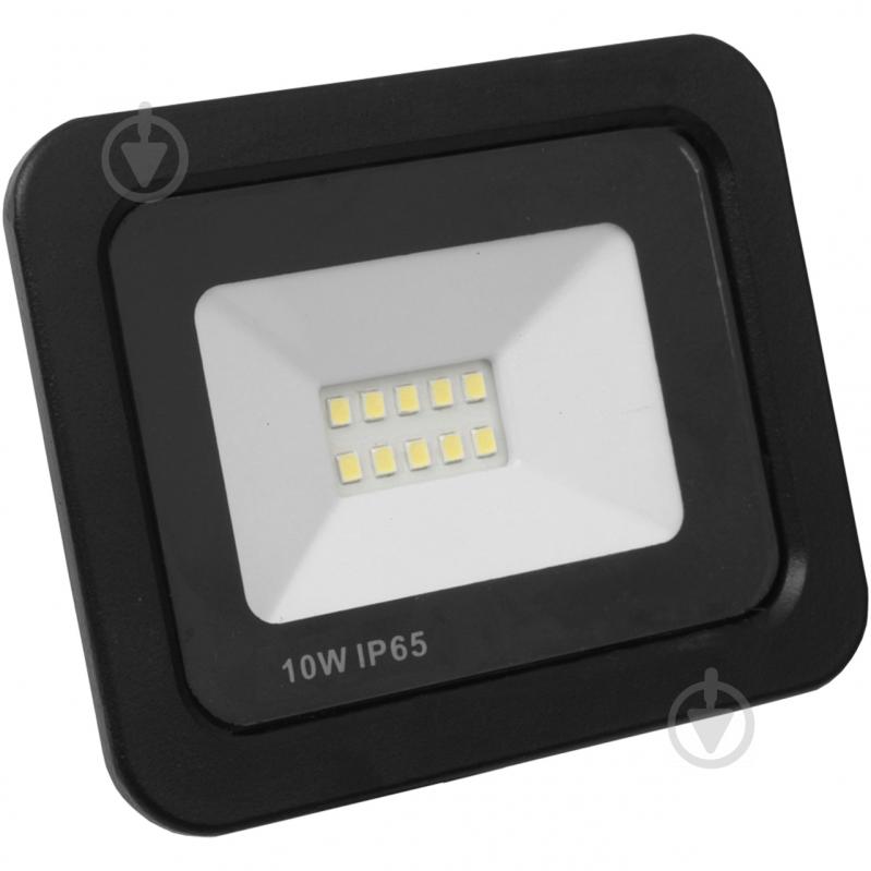 Прожектор Eurolamp 6000 K 10 Вт IP65 чорний LED-FL-10/6(black) - фото 2