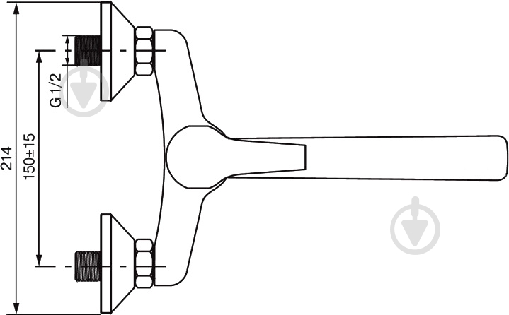 Смеситель для ванны Koller Pool Round RN0700 - фото 3