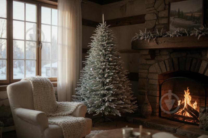 Штучна ялинка лита Аляска 2,10 м зелено-блакитний Siga Group - фото 2