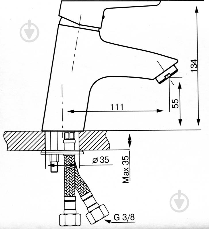 Смеситель для умывальника Koller Pool Twin TN0200 - фото 4