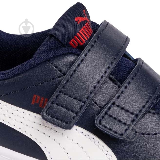 Кроссовки демисезонные Puma COURTFLEX V2 V INF PEACOAT-HIGH RISK 37154401 р.22 синие - фото 4