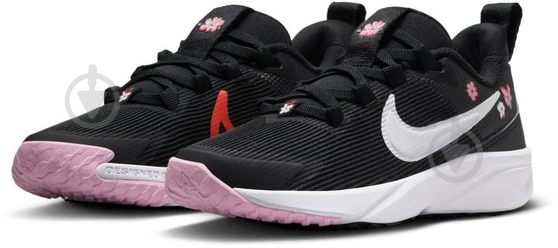 Кросівки для дівчаток демісезонні Nike STAR RUNNER 4 FJ8079-001 р.34 чорні - фото 5