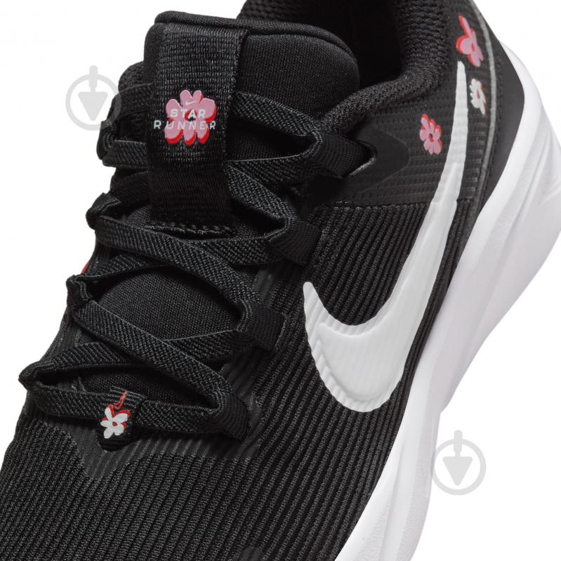 Кросівки для дівчаток демісезонні Nike STAR RUNNER 4 FJ8079-001 р.34 чорні - фото 8