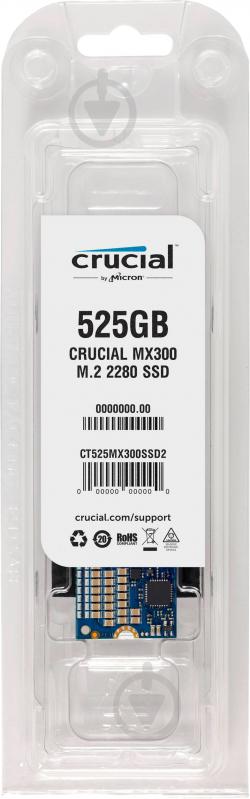 SSD-накопичувач MICRON 525GB M.2 SATA III 3D V-NAND (CT525MX300SSD4) - фото 4